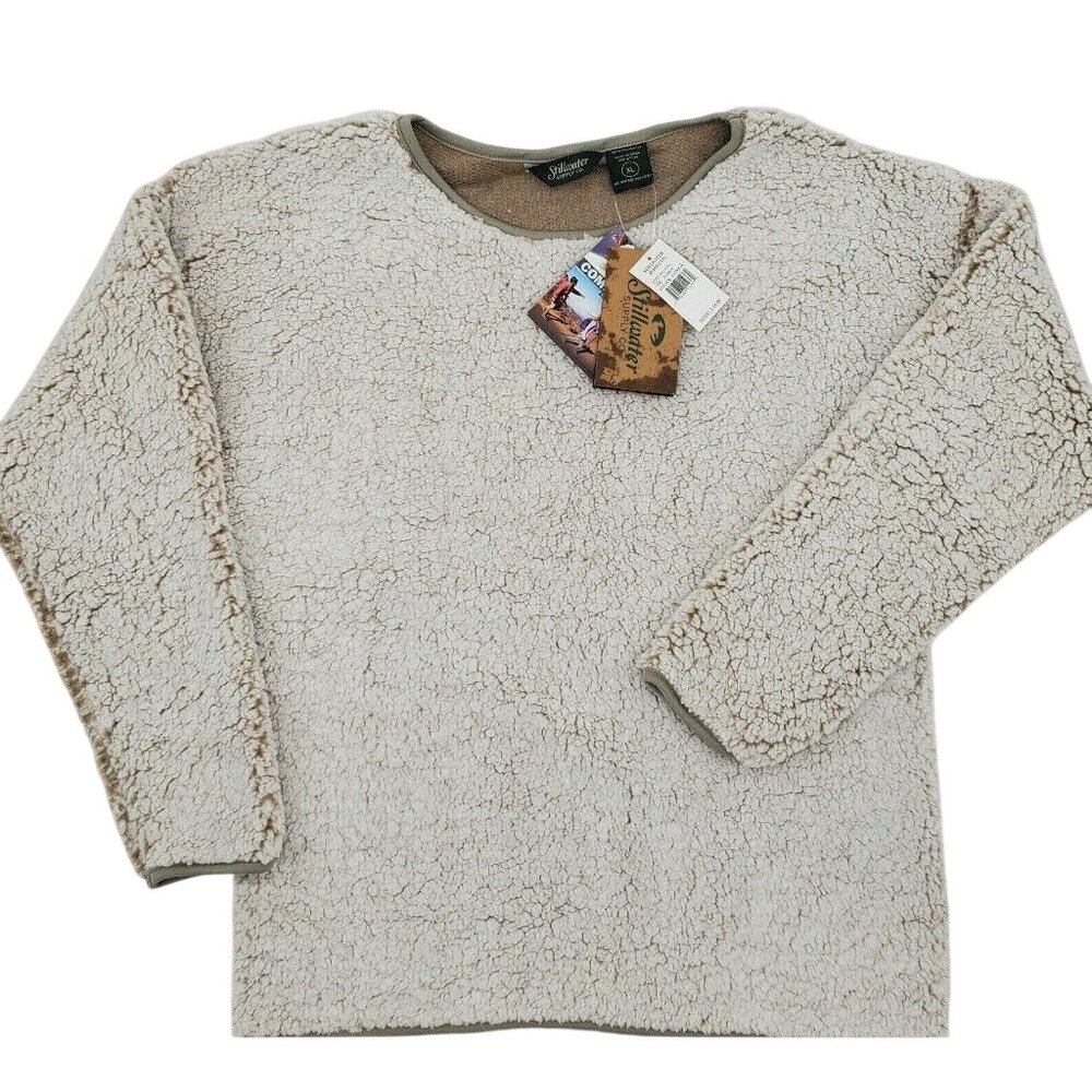 Stillwater Supply Women’s Lightweight Sherpa Pullover Soft Cozy Top XL New